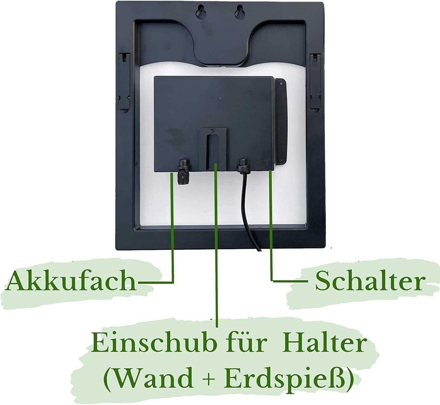 Solarbetriebene Wasserspiel-Pumpe mit Akkuspeicher