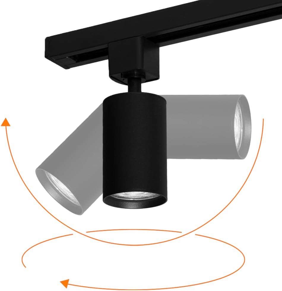 5-teiliges Focus III Spotbalken-Set, Schwarz 3 Spots und 2 Pendelleuchten