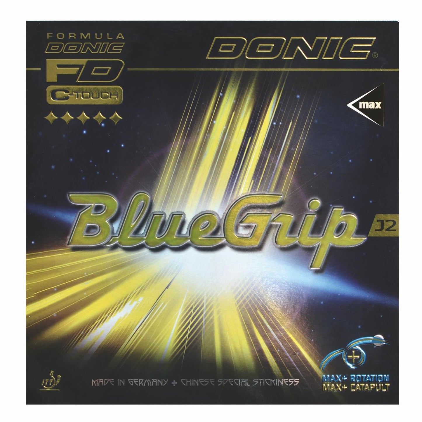 Tischtennisbelag BlueGrip J2, Max Schwarz