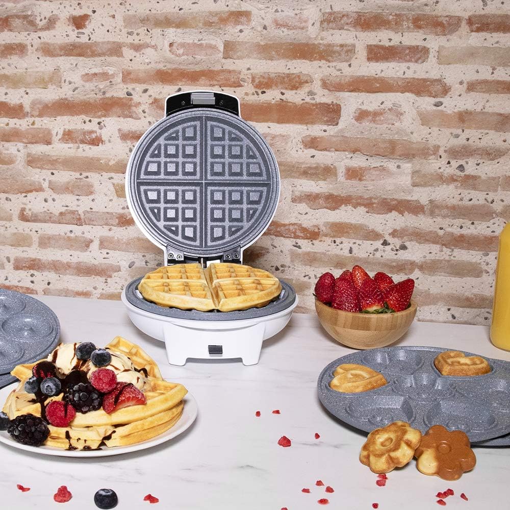3-in-1 Waffeleisen mit austauschbaren Platten, 3-in-1-Platte