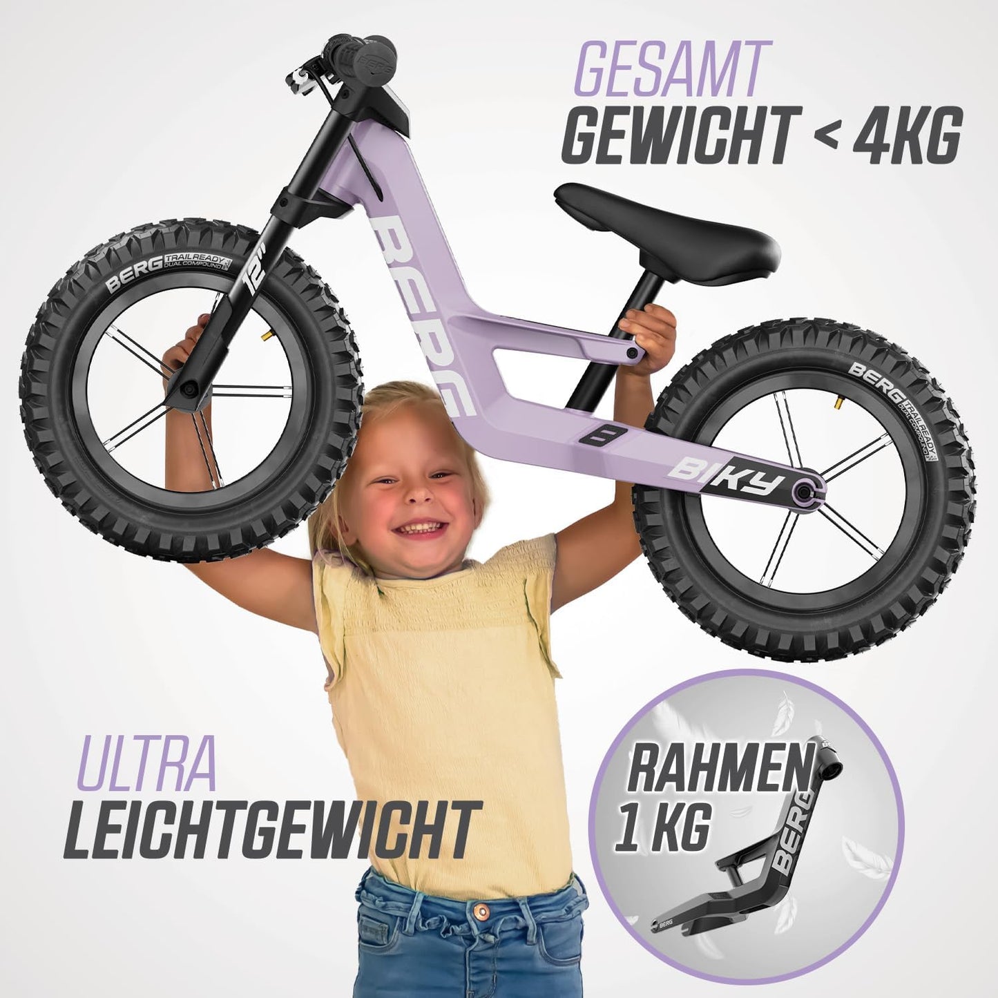 Biky Cross Laufrad, Violett
