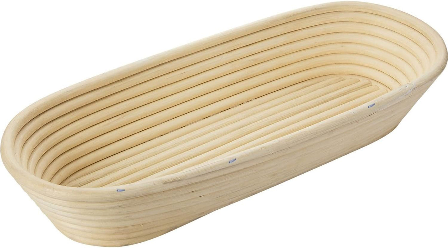 Gärkörbchen-Set, Oval, Ca. 39,5 Cm, mit Bezug Länge: 39,5 cm