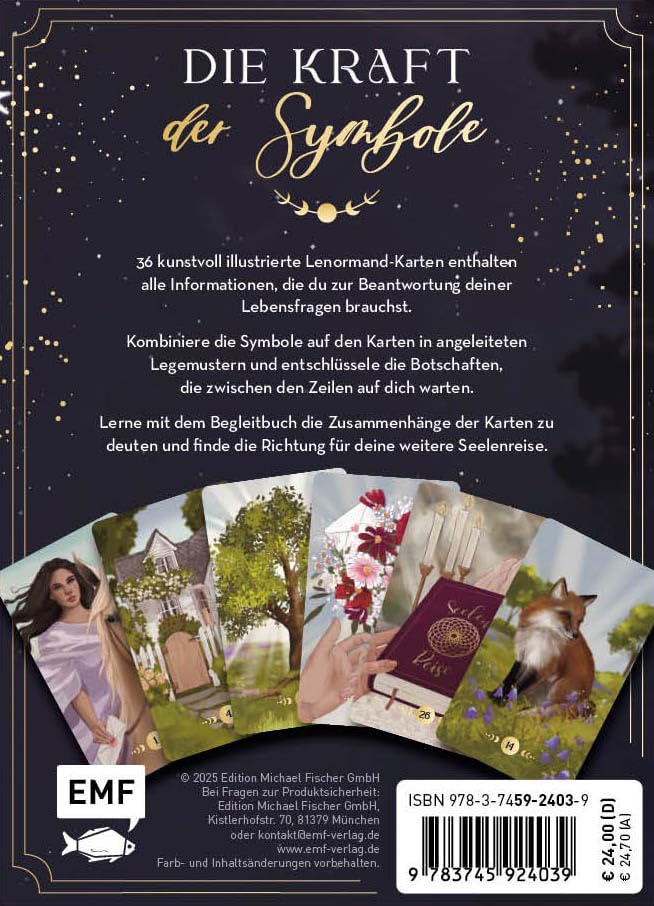 Lenormand-Kartenset: Seelenreise Lenormand, Taschenbuch