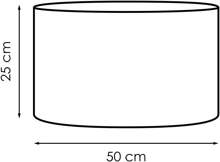 Lampenschirm, Weiss 50cm durchmesser 25cm höhe