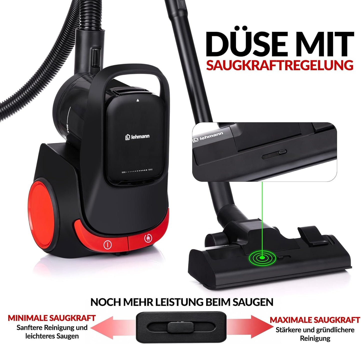 Beutelloser Staubsauger mit Zyklontechnologie