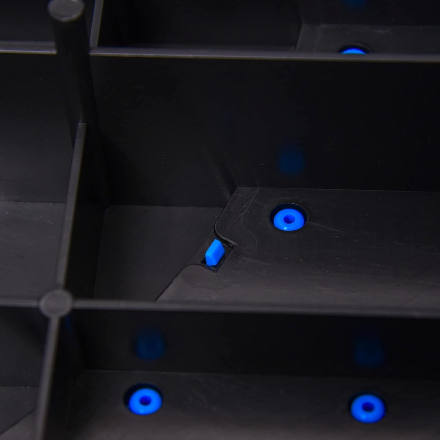 Höhenverstellbarer Aerobic-Stepper, Schwarz+Hellblau+Grau
