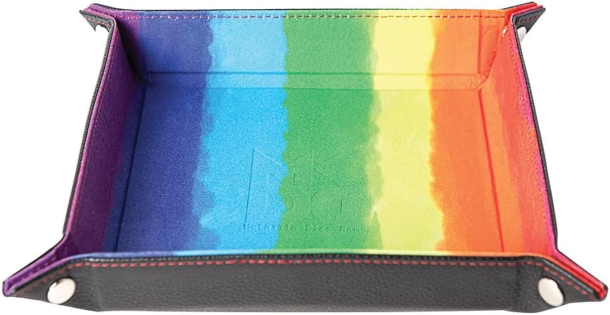 Faltbares Würfelbrett, Aquarell Regenbogen