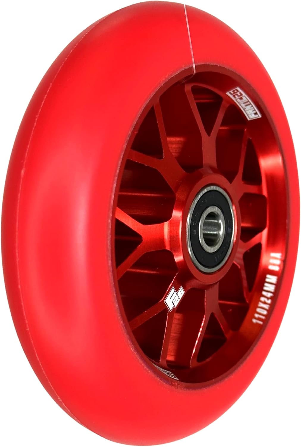 Stunt Scooter Ersatzrad, Rot/Pu Rot