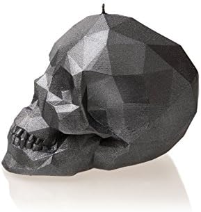 Skull Low-Poly Kerze 3D Aesthetic, Stahl