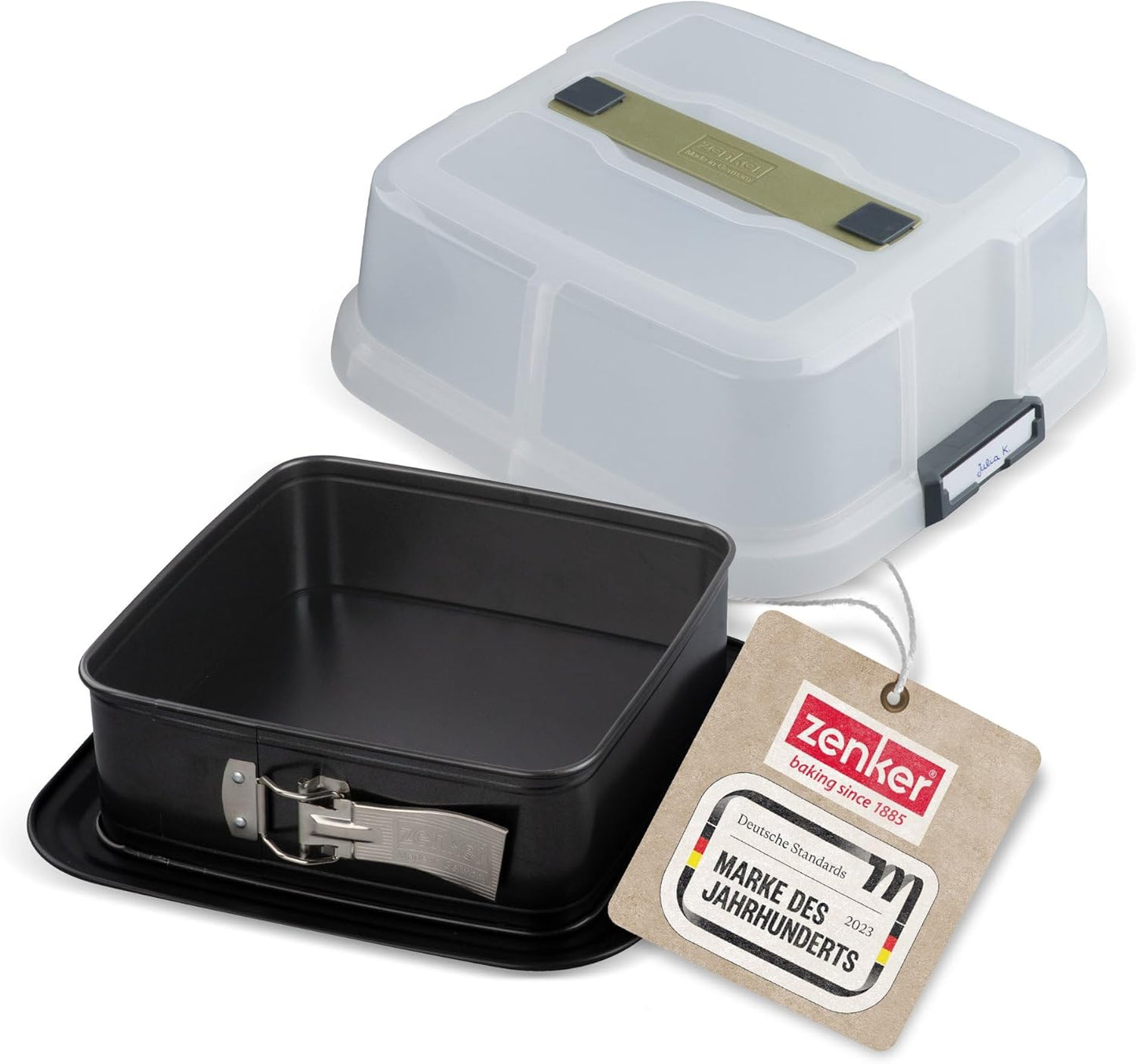Springform 24x24 Bake,Click&Go, Quadratische Springform mit Haube