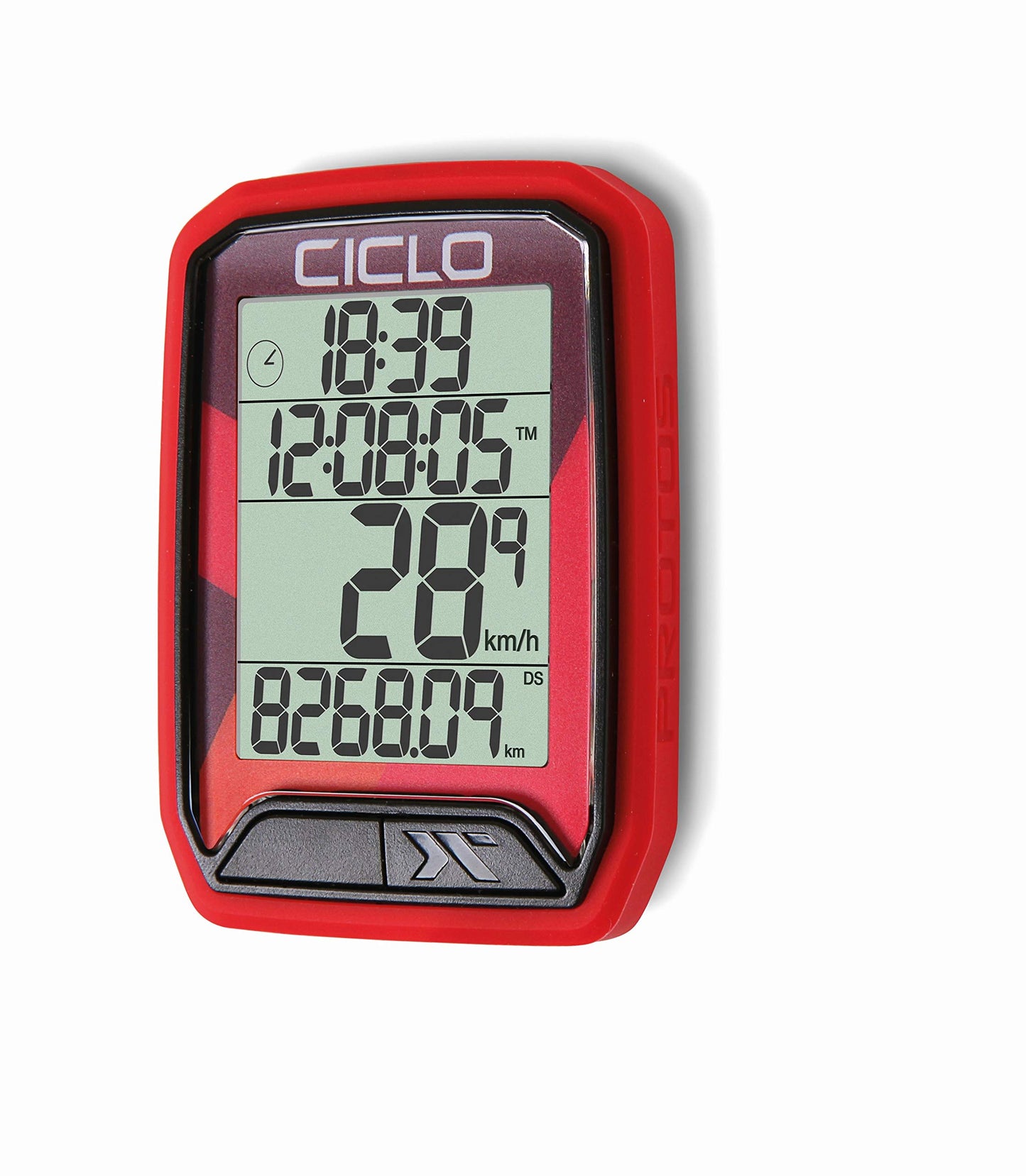 Protos 213 Velocomputer, in rot