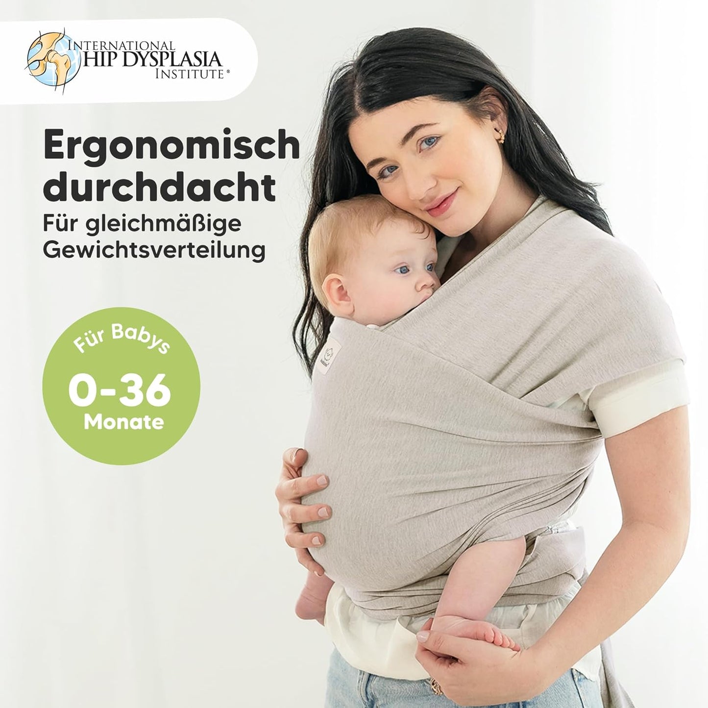 Baby Tragetuch, Einheitsgrösse (1er Pack) Stone Gray