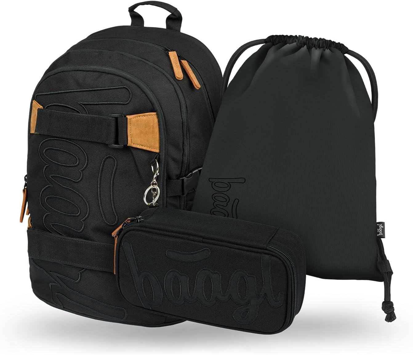 3-teiliges Schulrucksack-Set, Darkness