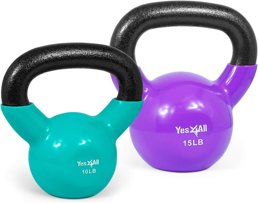 2-teiliges Kettlebell-Set, 4,5 + 6,8 kg, M. 4.5 + 6.8 kg