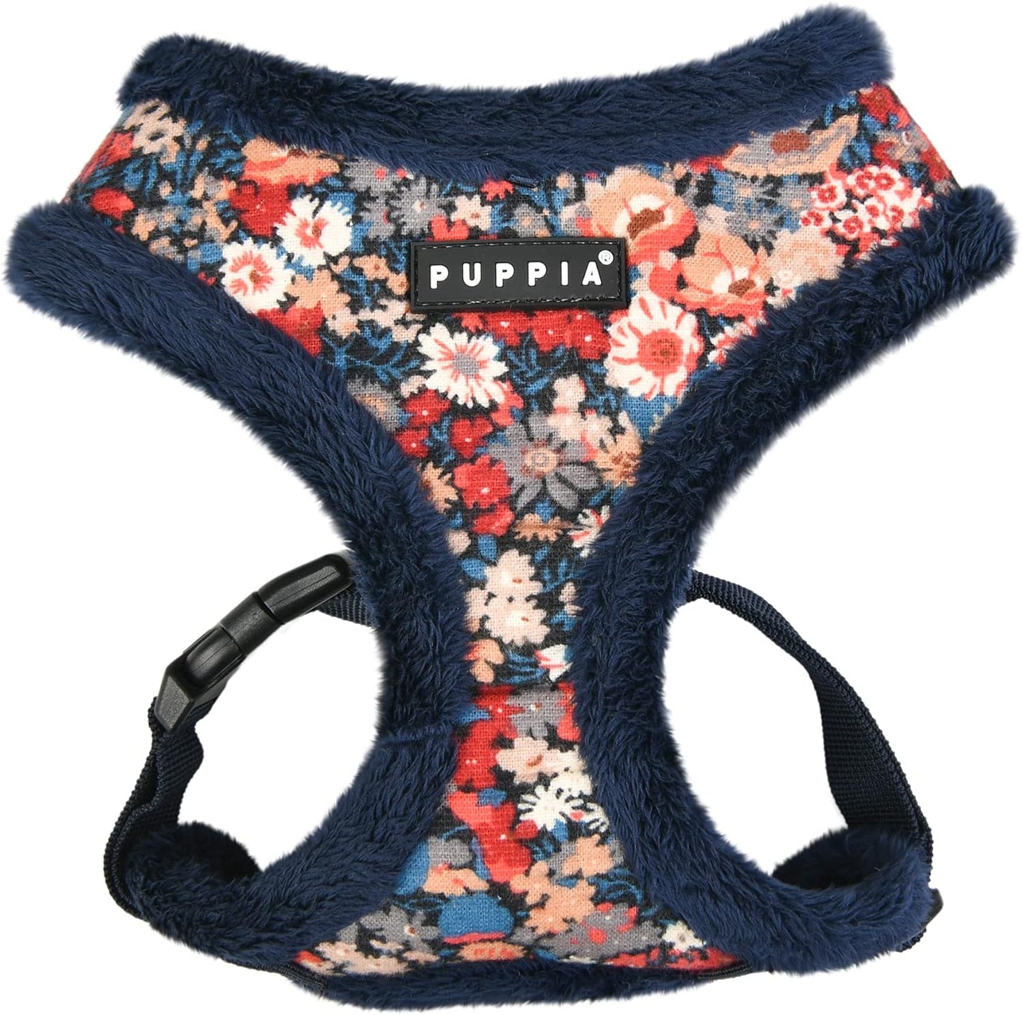 Verstellbares Hundegeschirr inkl. Smart-Tag-Anhänger, Navy Blau L