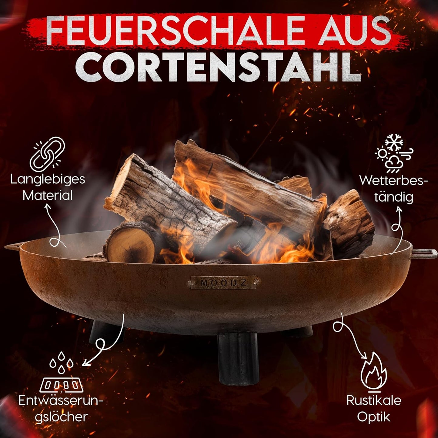 Feuerschale, Ø100 cm F&H