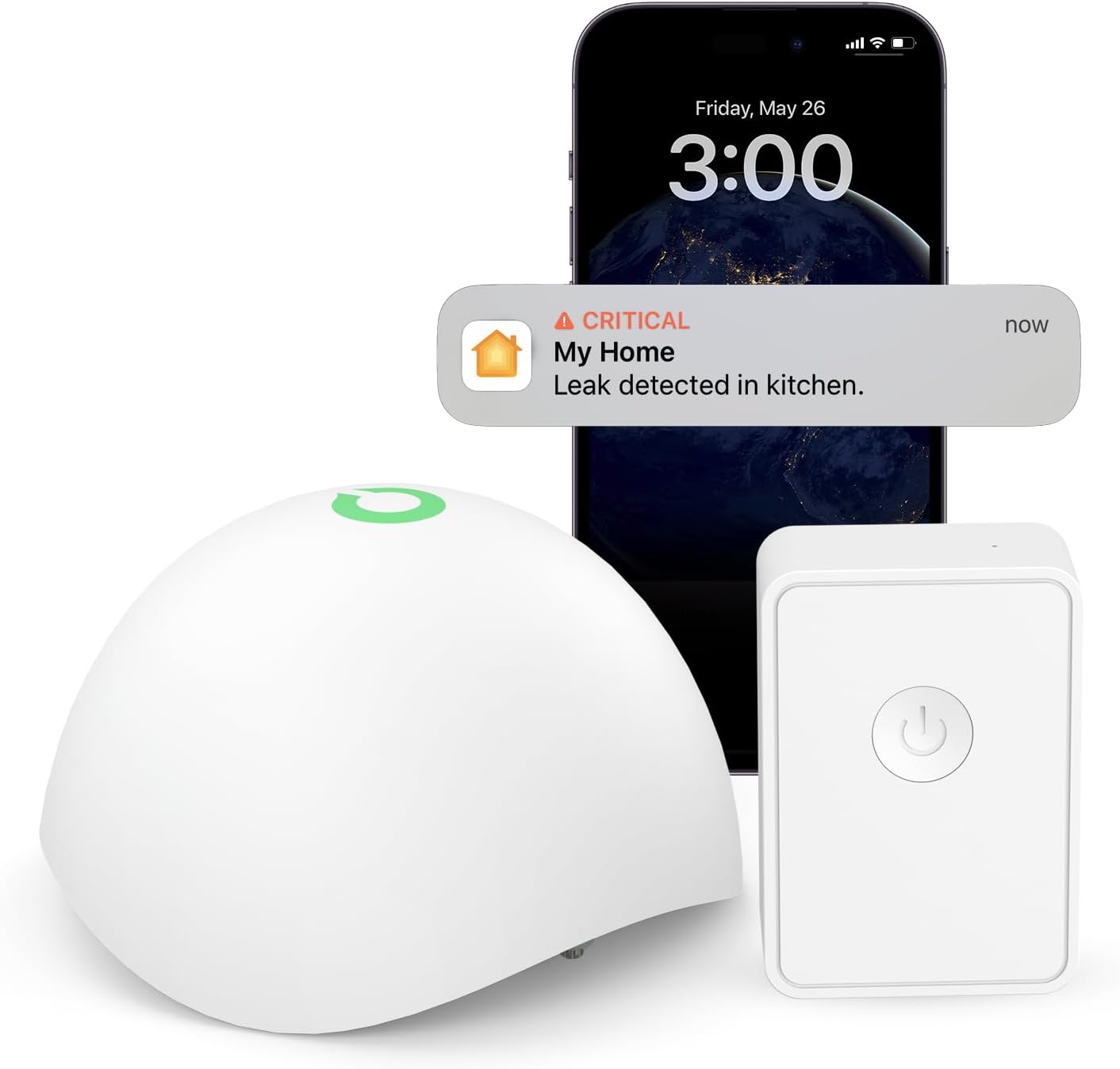 Smart Water Leak Sensor MS400H, Starter Kit 1St. mit Hub