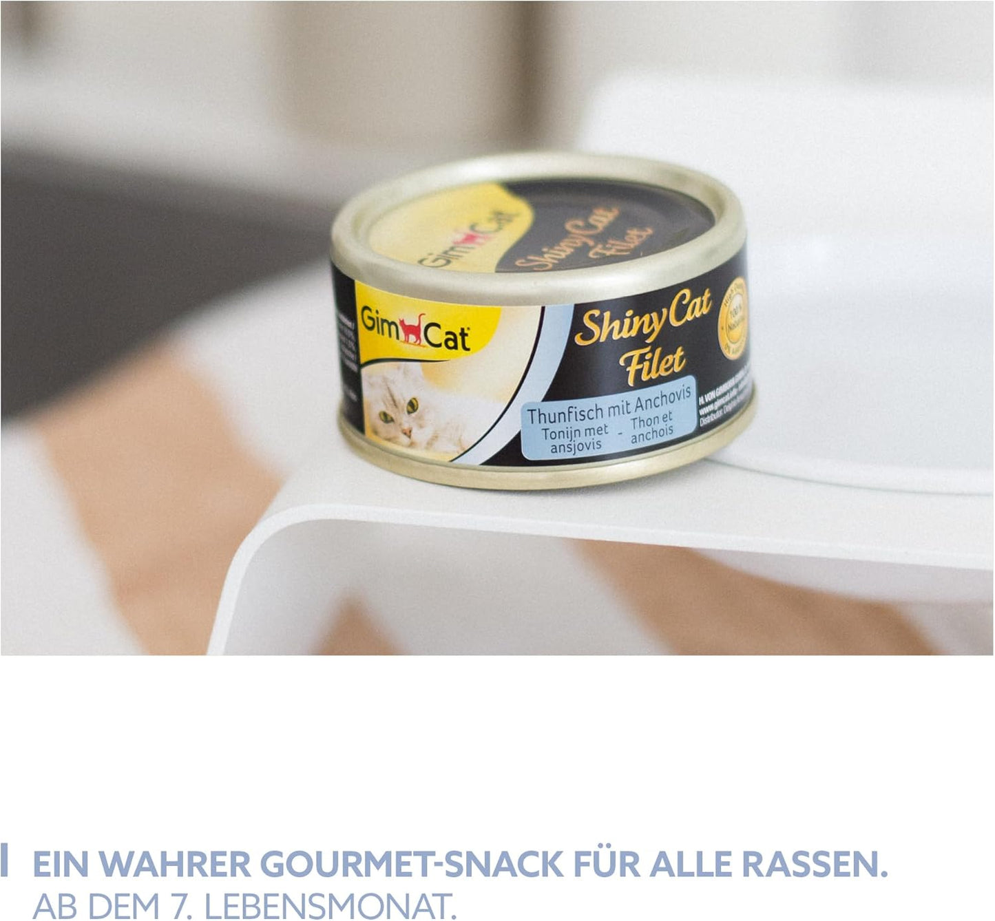 ShinyCat Filet mit Thunfisch und Anchovis, Thunfisch mit Anchovis 70 g (24er Pack)