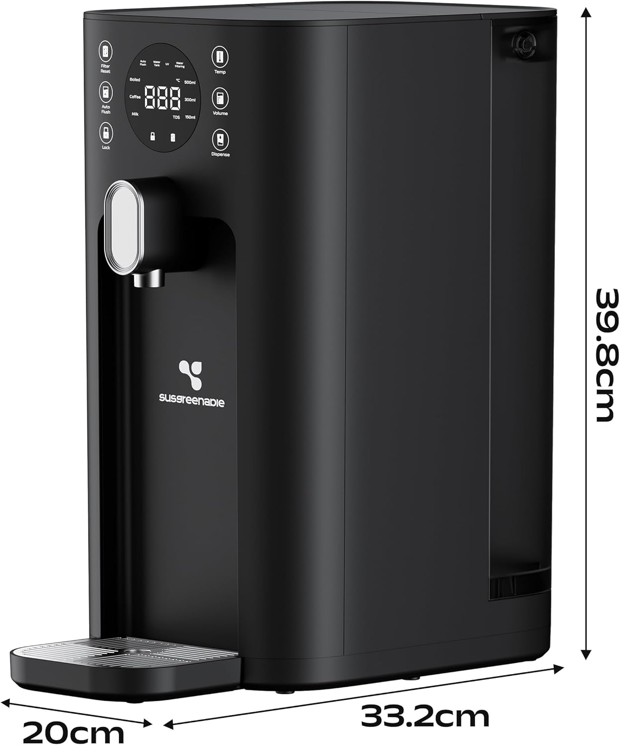 Ciarra X Umkehrosmoseanlage SGROF03 mit Heisswasserfunktion, Black
