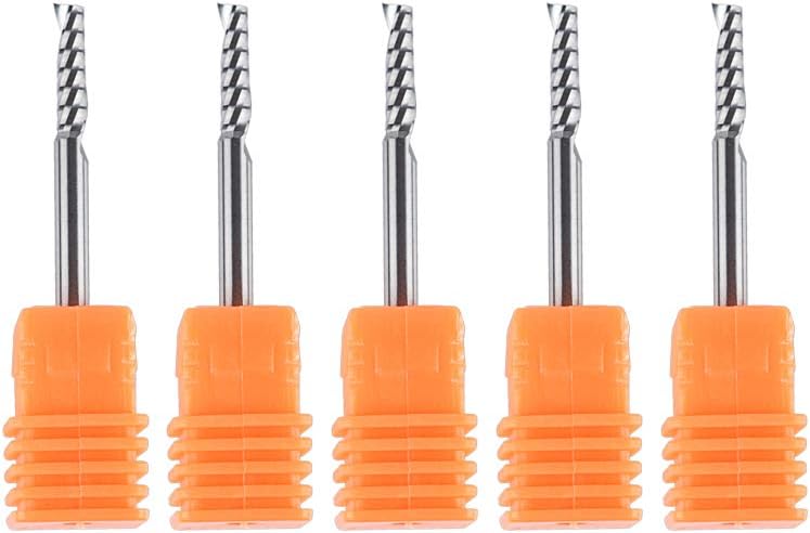 Einschneidiger CNC-Fräser-Set, 5 Stück, D3.1-L12-5pcs