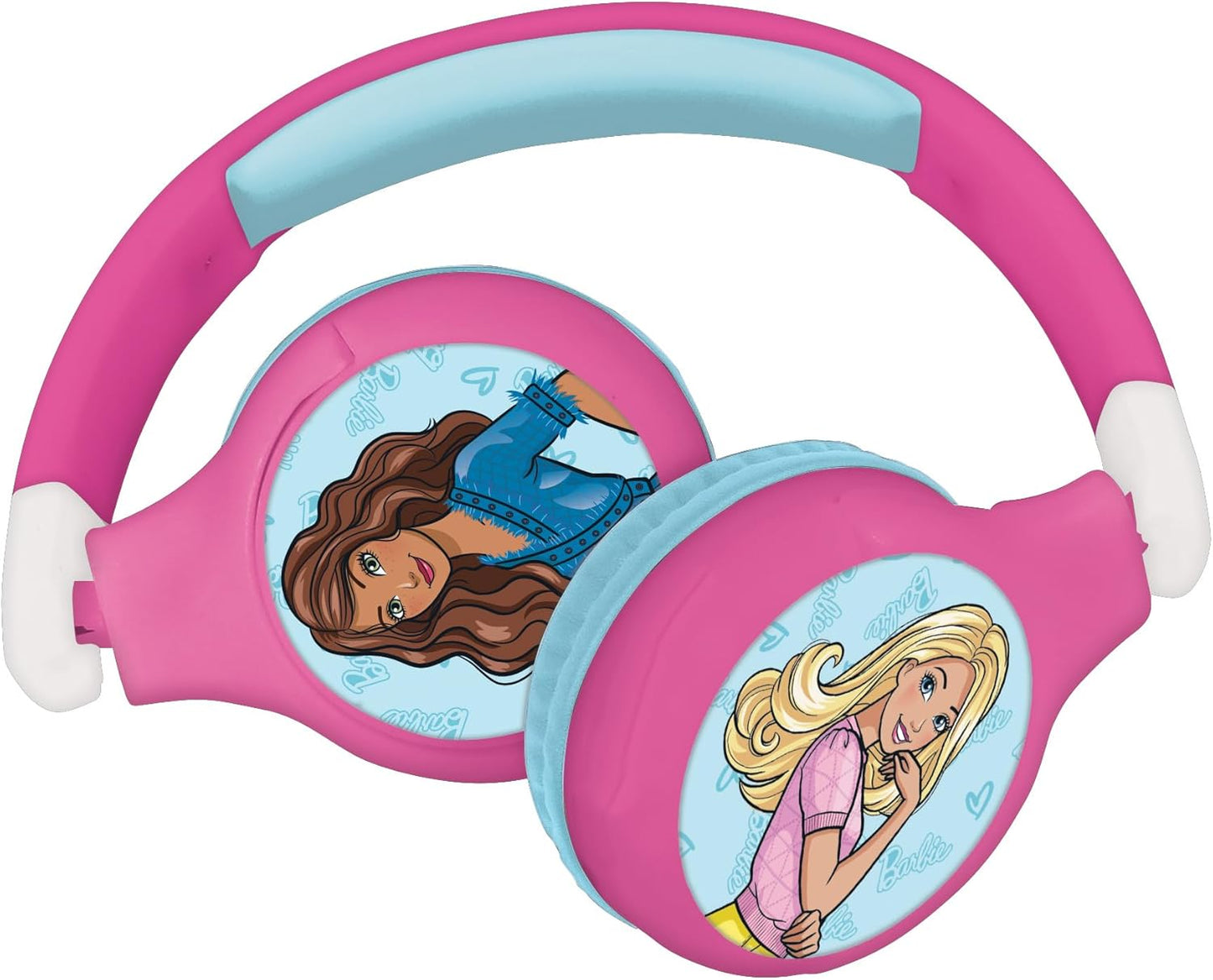 2-in-1 Kinderkopfhörer im Barbie-Design, Barbie
