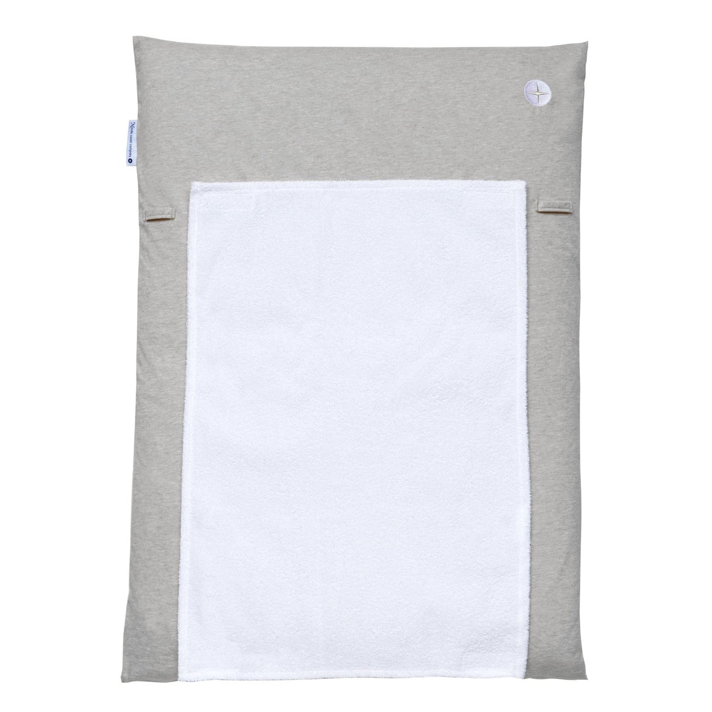 Wickelauflage mit abnehmbarem Frotteehandtuch, Grau