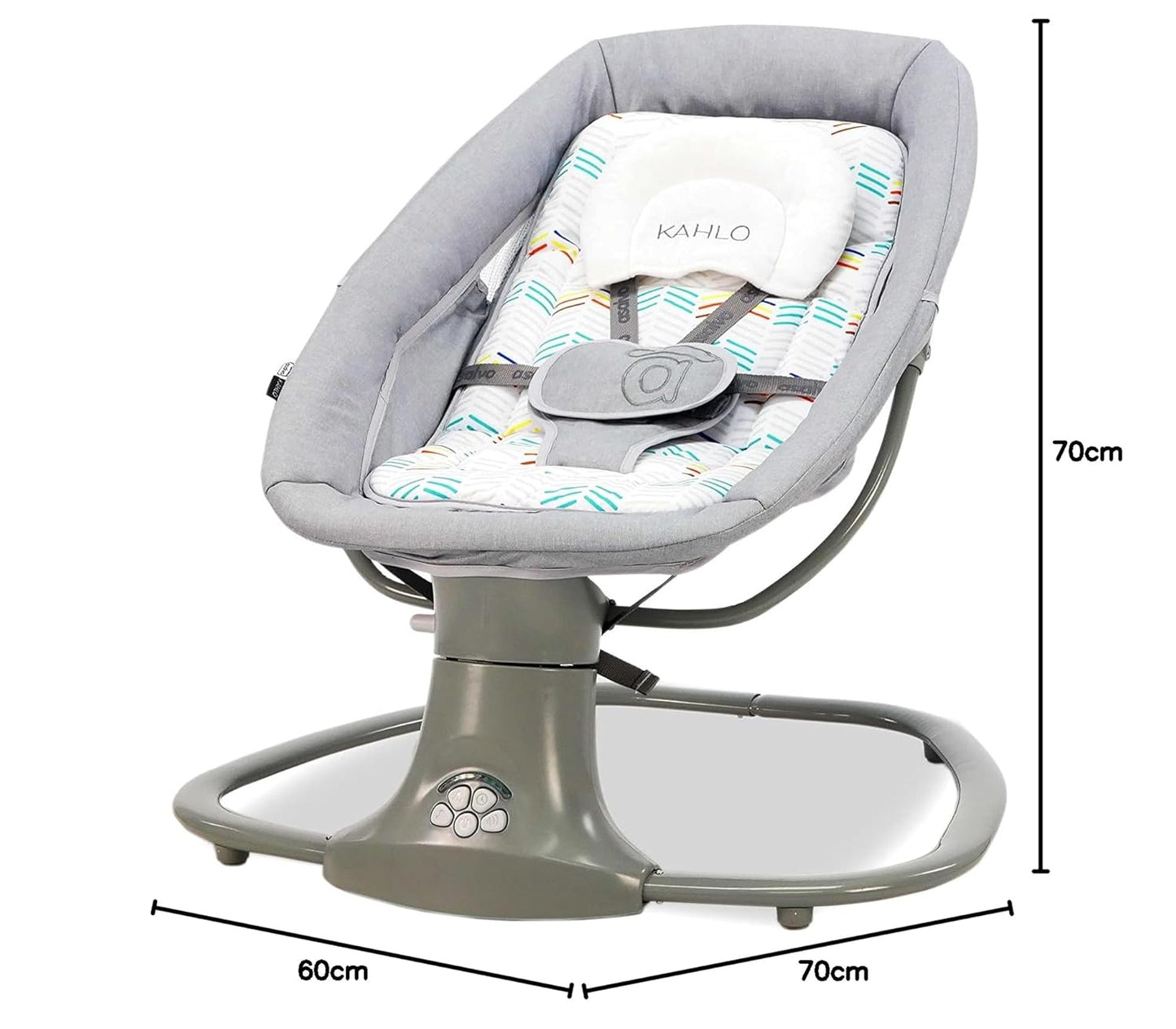 Khalo Baby-Hollywoodschaukel mit Bluetooth, grau