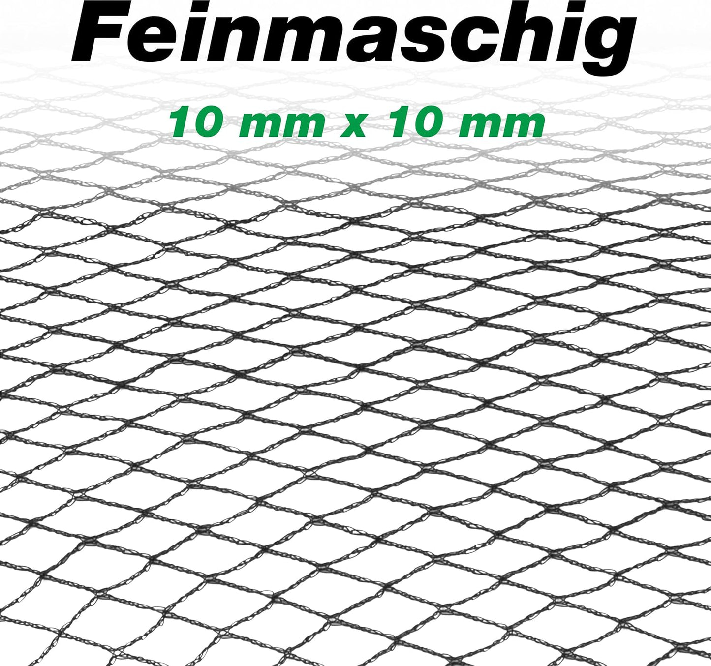 Teichabdeckung, 6x10m, mit Erdspiessen, 6x10m