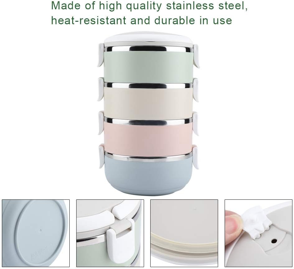 Thermal Lunch Boxen-Set, 4 Layers 2800ml