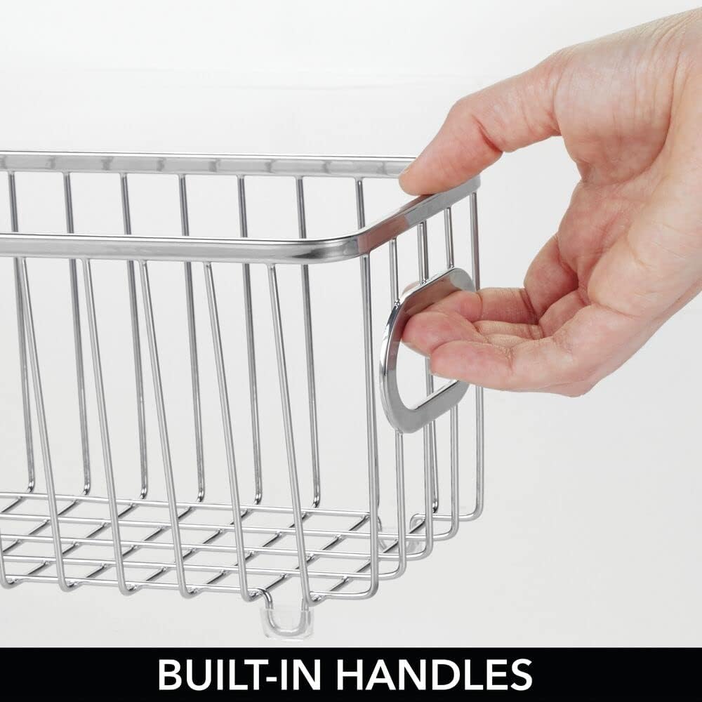 8-teiliges Bad Organizer-Set, Silberfarben