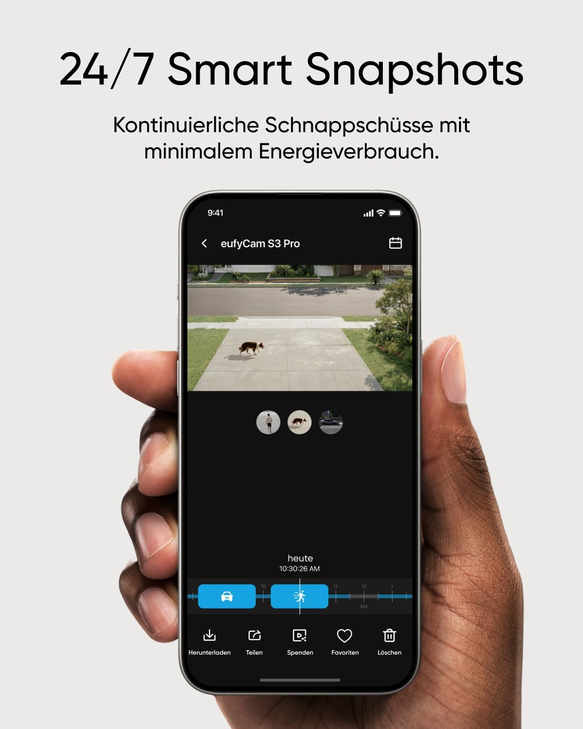 eufyCam S3 Pro - 4er-Set 4K Kabellose Überwachungskamera, 4-Kamera-Set