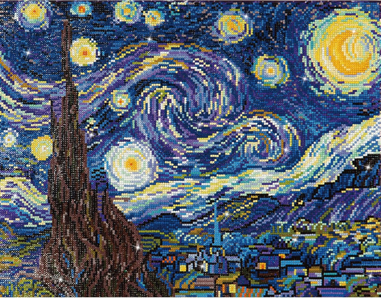 Sternenklare Nacht Diamond Painting Kit, 40.6 x 50.8 cm mehrfarbig