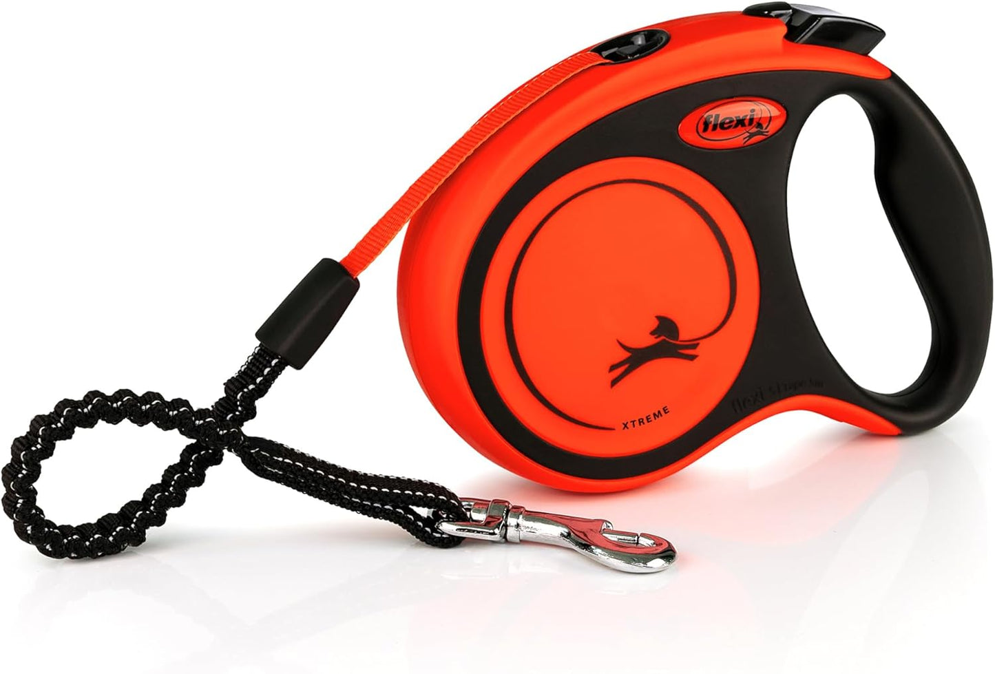 Xtreme Roll-Leine, schwarz/orange S (1er Pack)