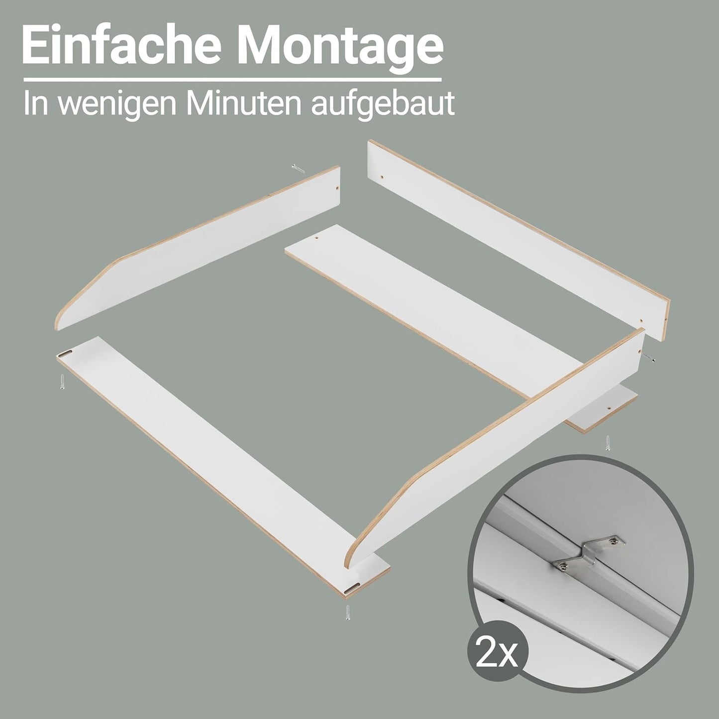 Wickelaufsatz für Ikea Hemnes Kommoden