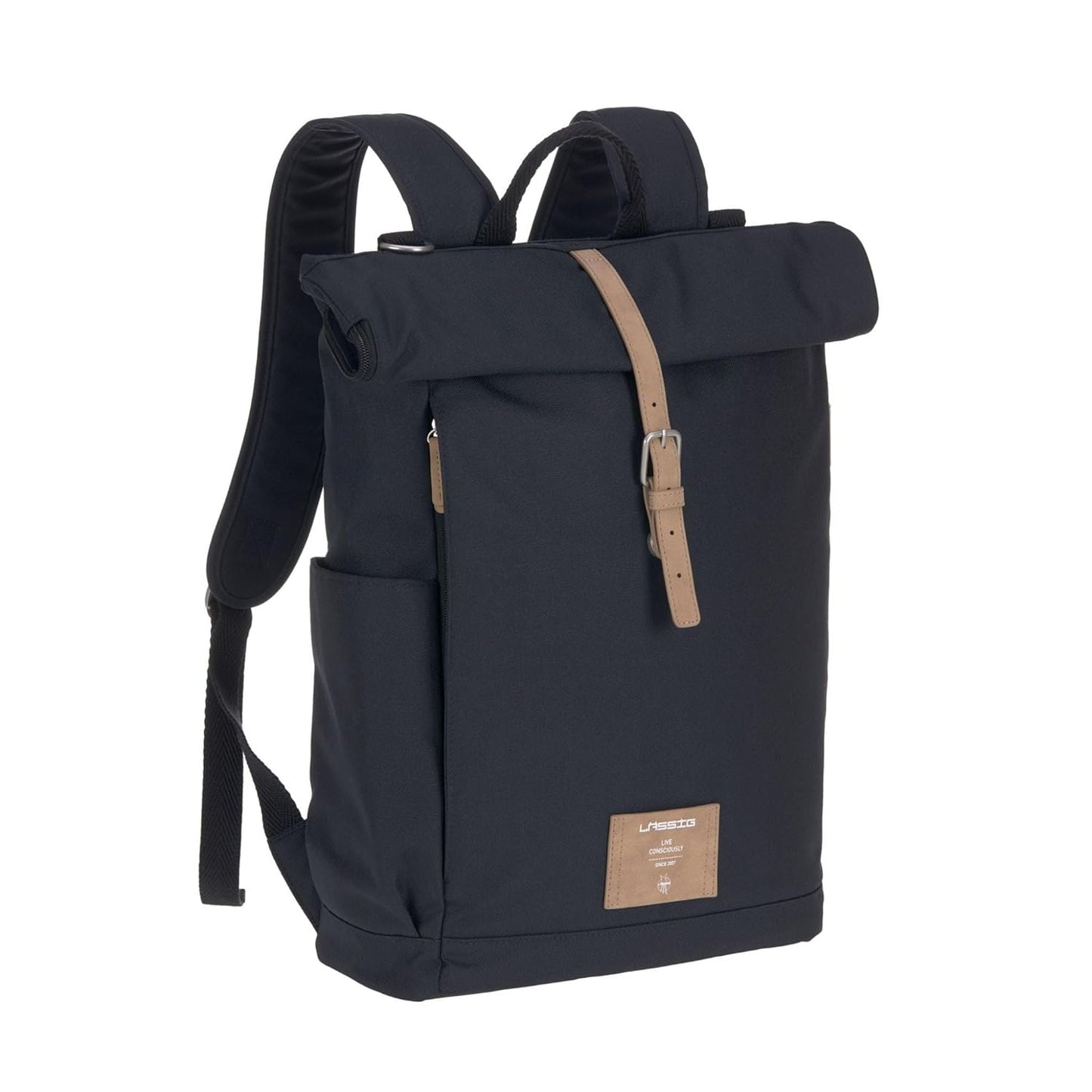 Wickelrucksack mit Wickelunterlage und Kinderwagenbefestigung, Tinted Spots