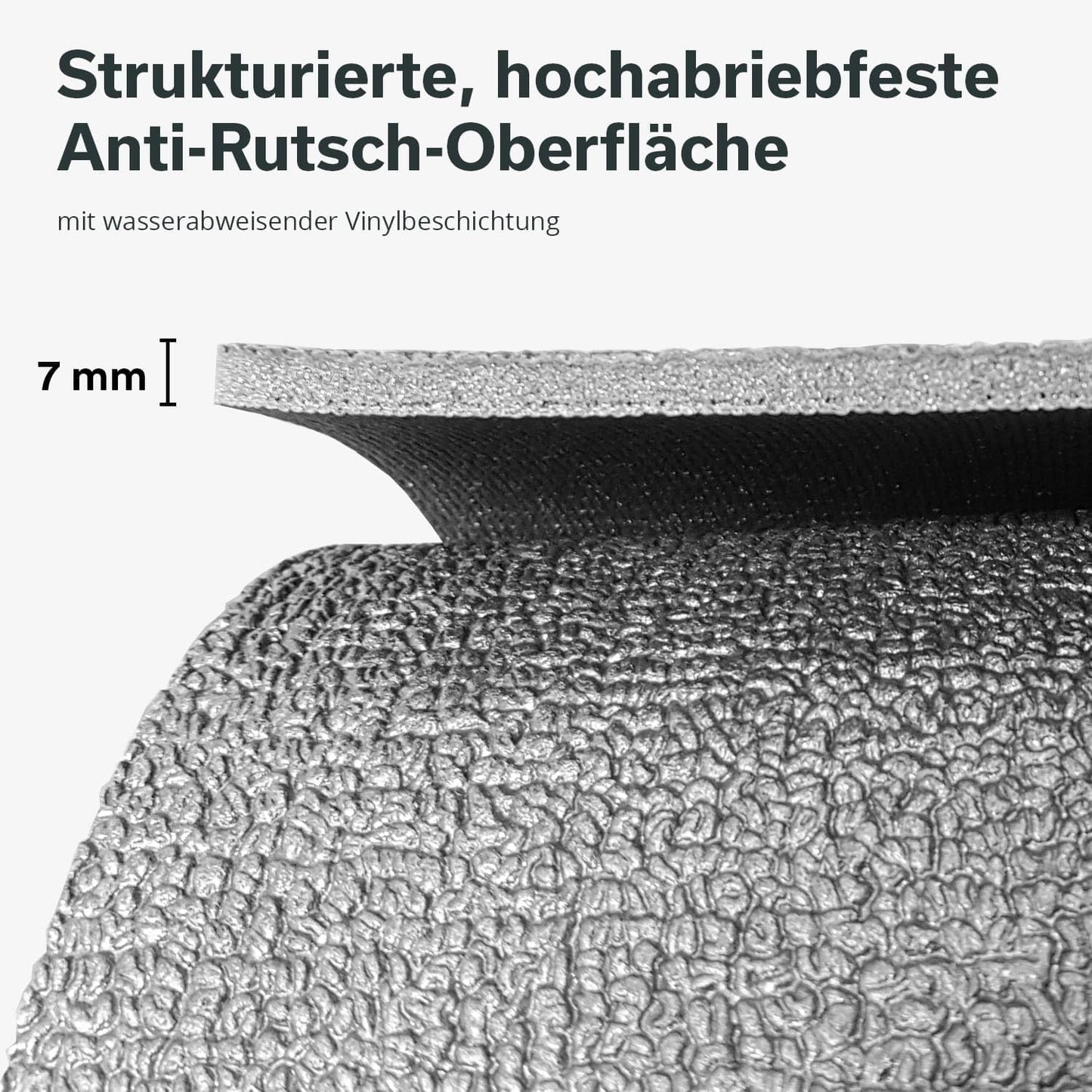 Rutschfeste Bodenschutzmatte für Fitnessgeräte, 60 x 120 cm