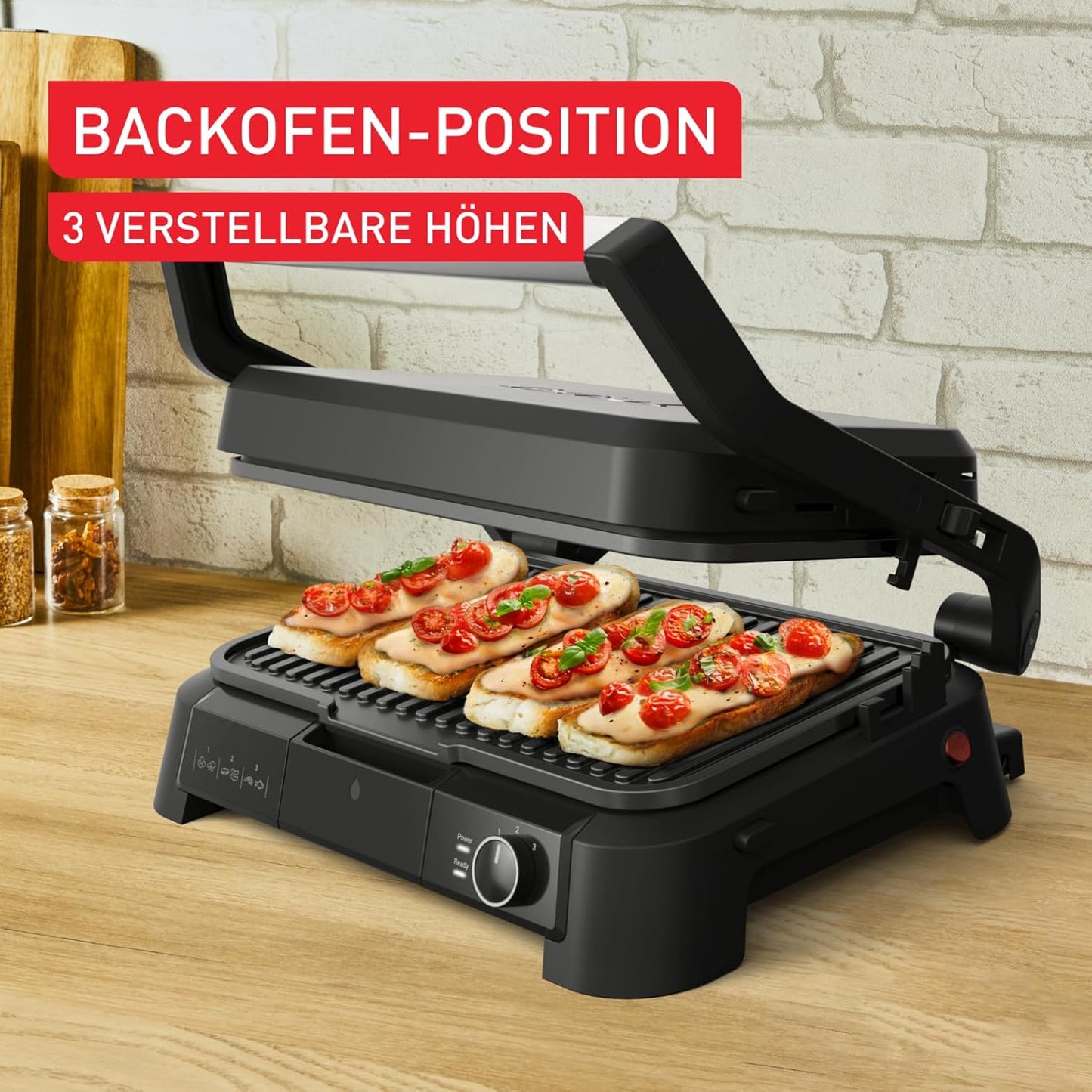 SuperGrill 3in1, SuperGrill 3in1 - Stufenloser Thermostat