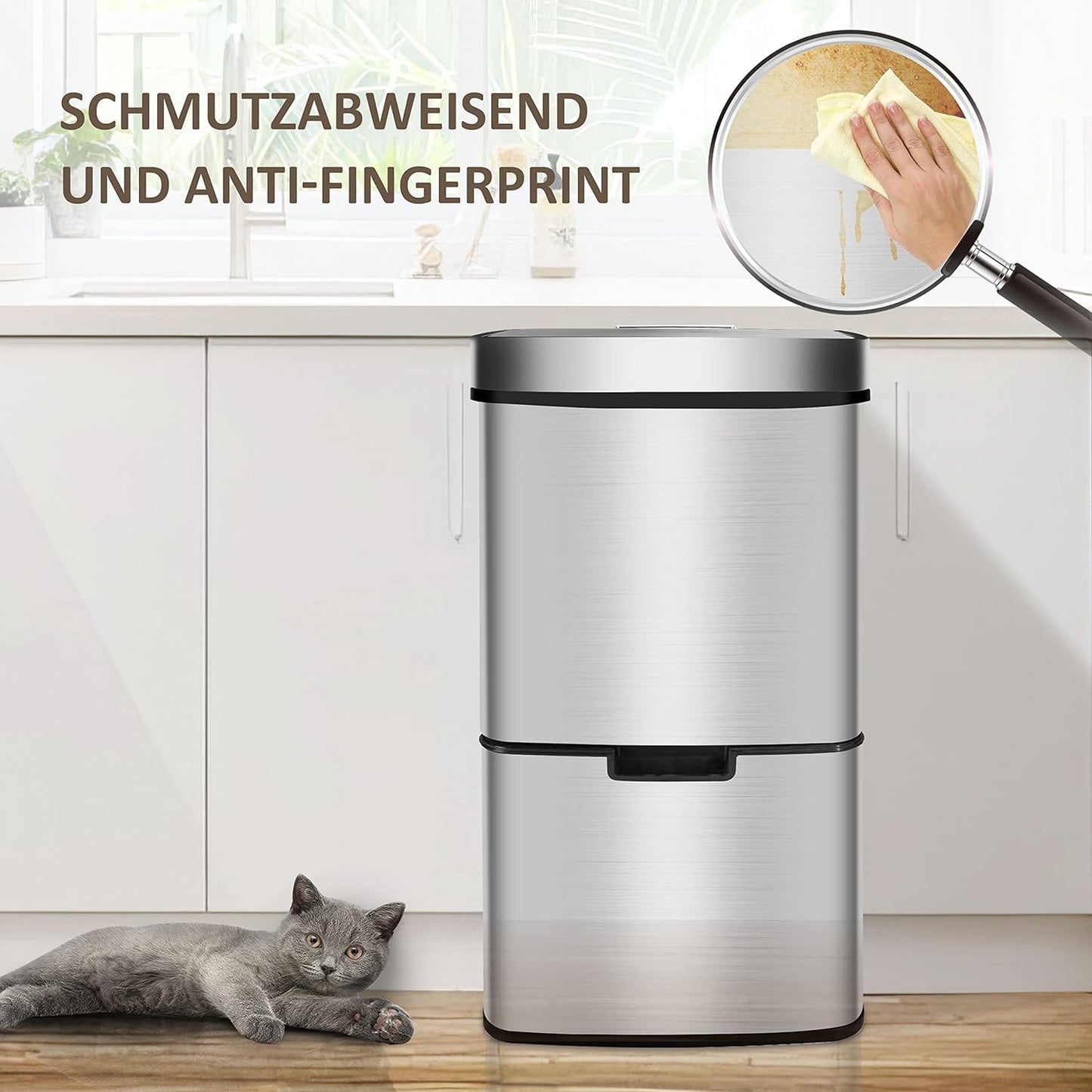 Mülltrennsystem, Silber