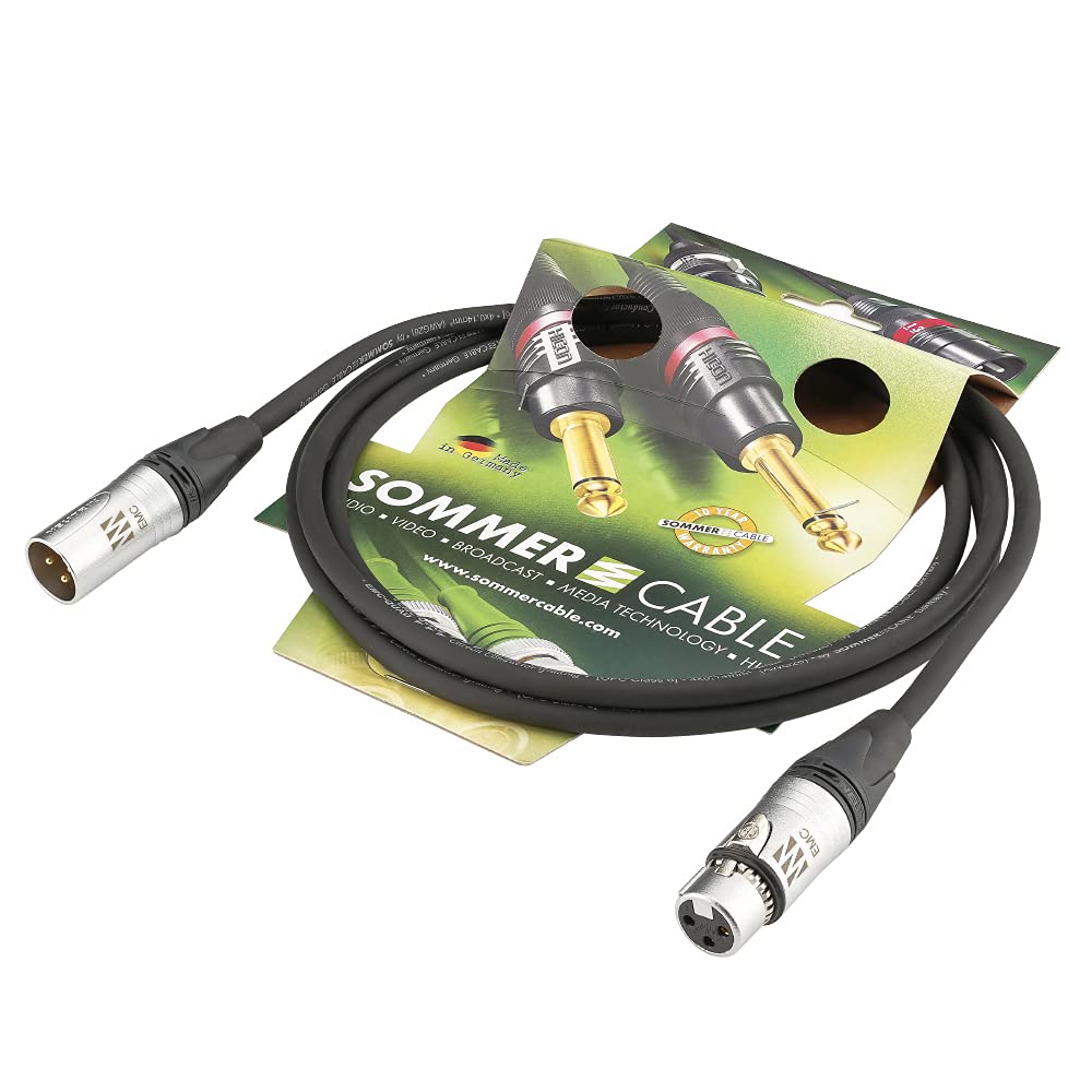 Referenz XLR Mikrofonkabel EMC-QUAD, 1m schwarz