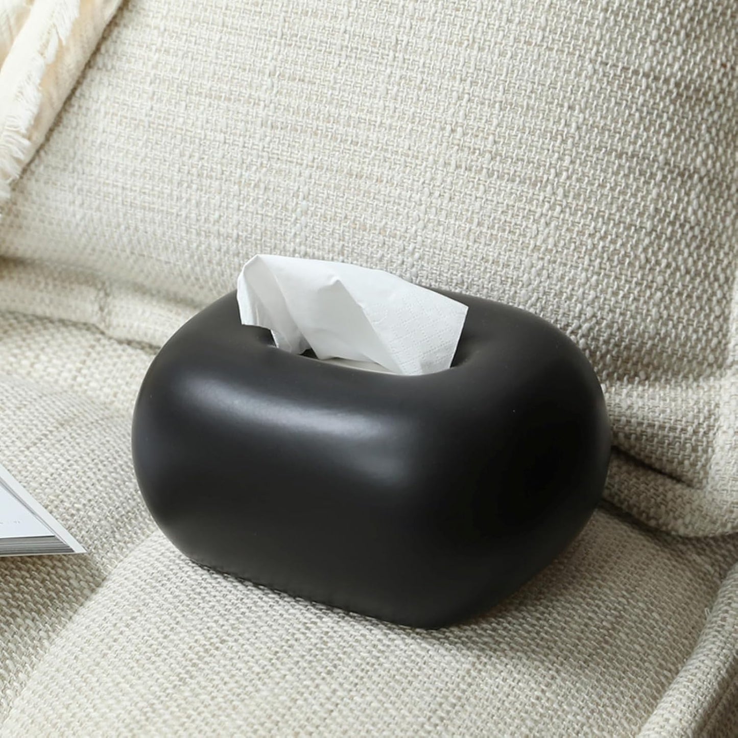 Kosmetiktücherbox, Schwarz