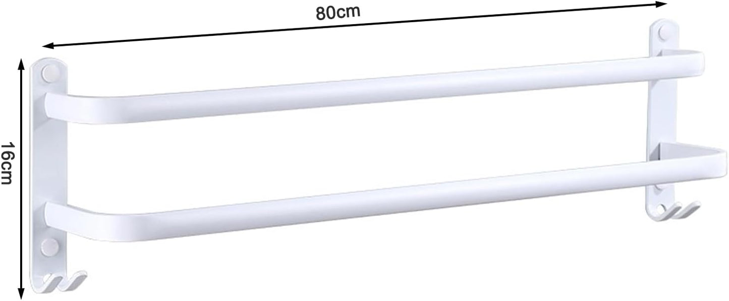 Handtuchstange, Weiss 80CM