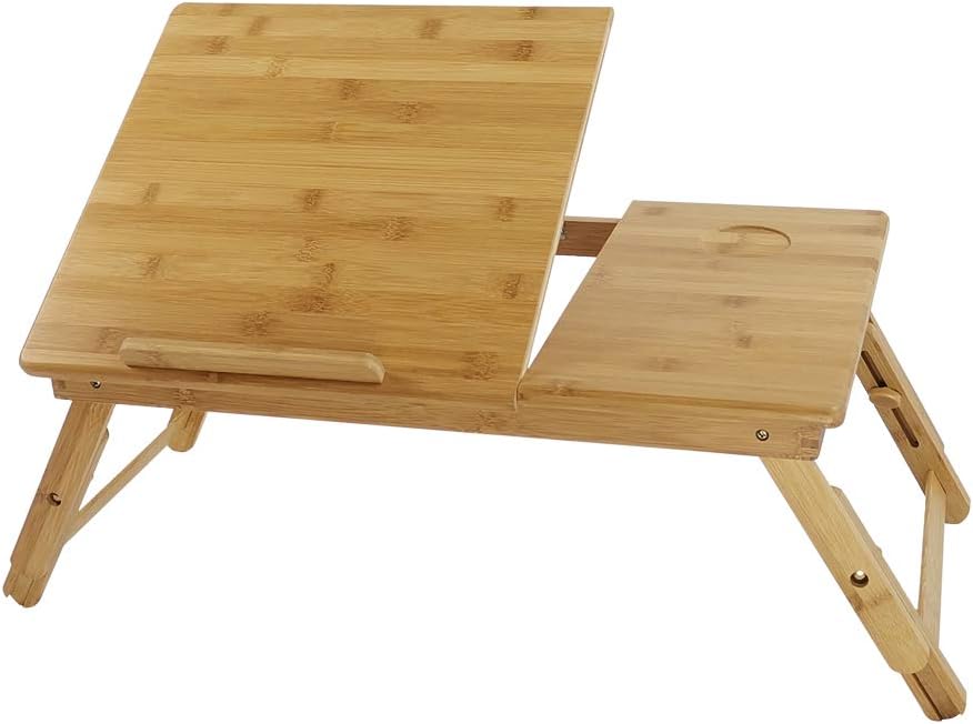 Höhenverstellbarer Laptoptisch, Gelb-1