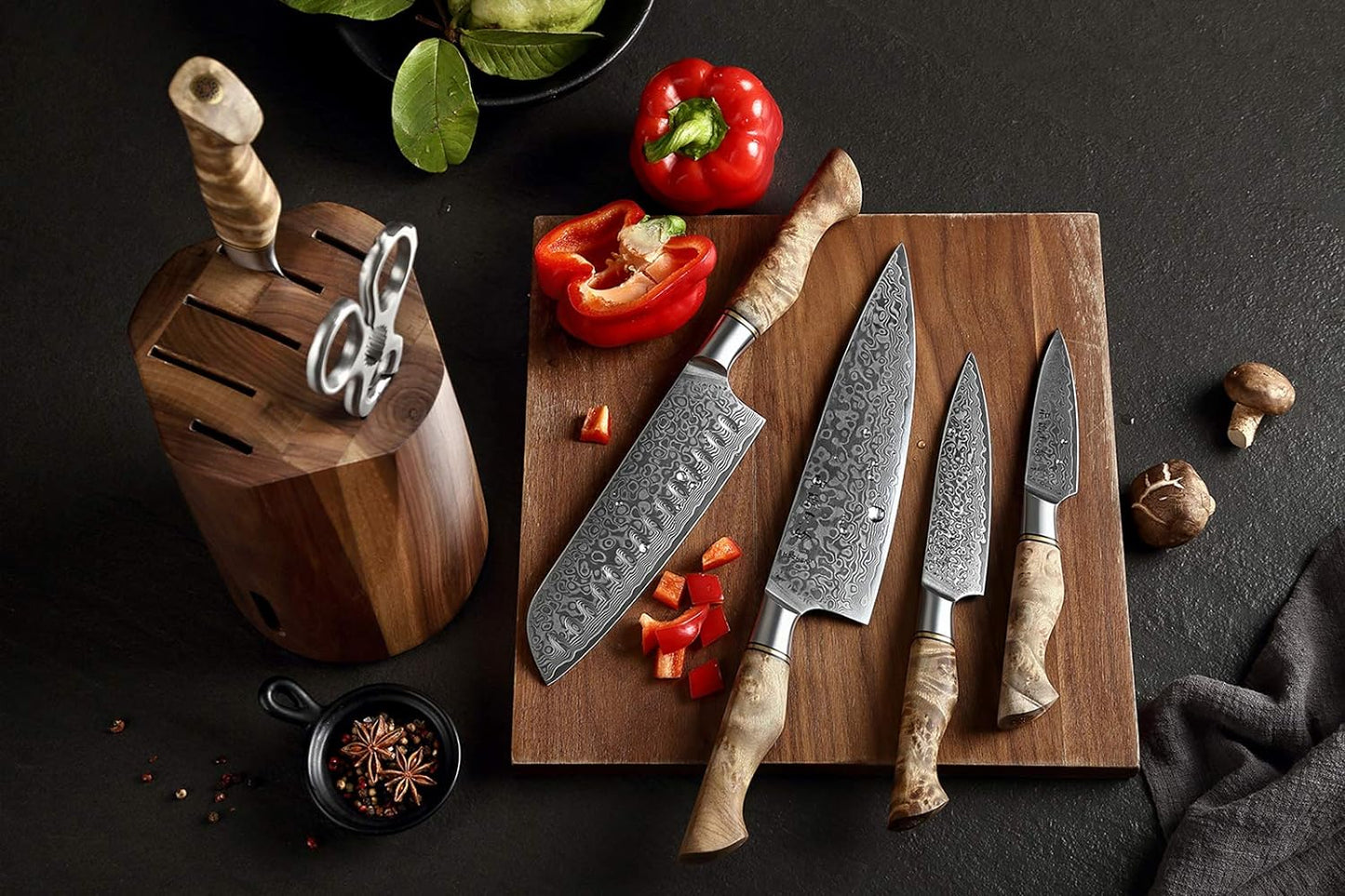 Messerhalter Set, Küchenmesser Set 7PCS