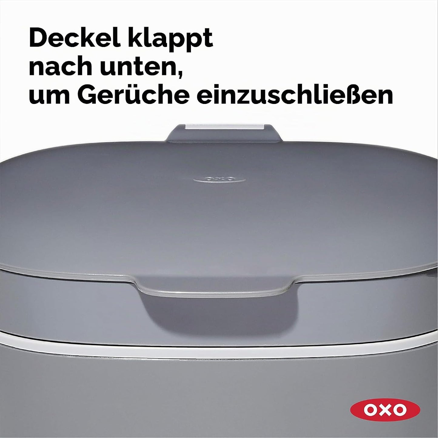 Geruchsdichter Komposteimer, 6.6L Grau