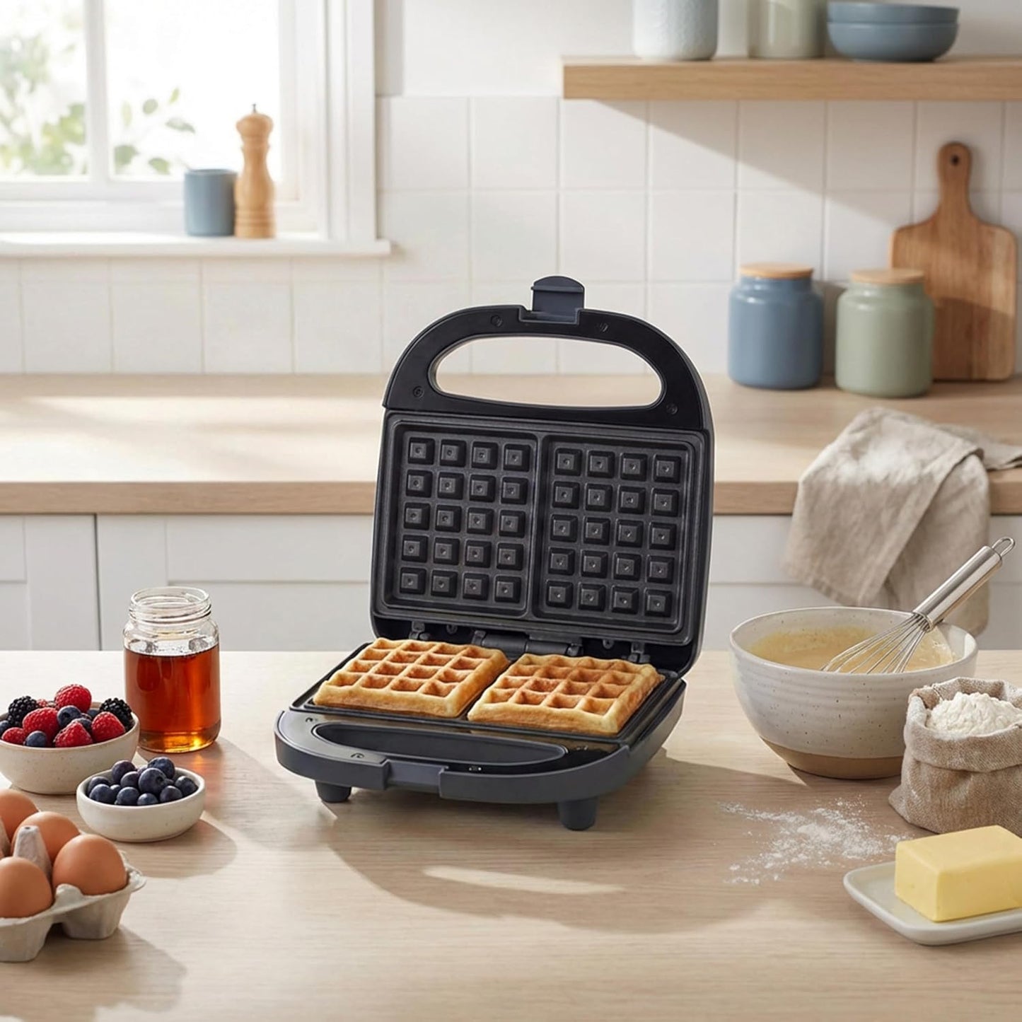 Mellow Waffeleisen mit Antihaftplatten