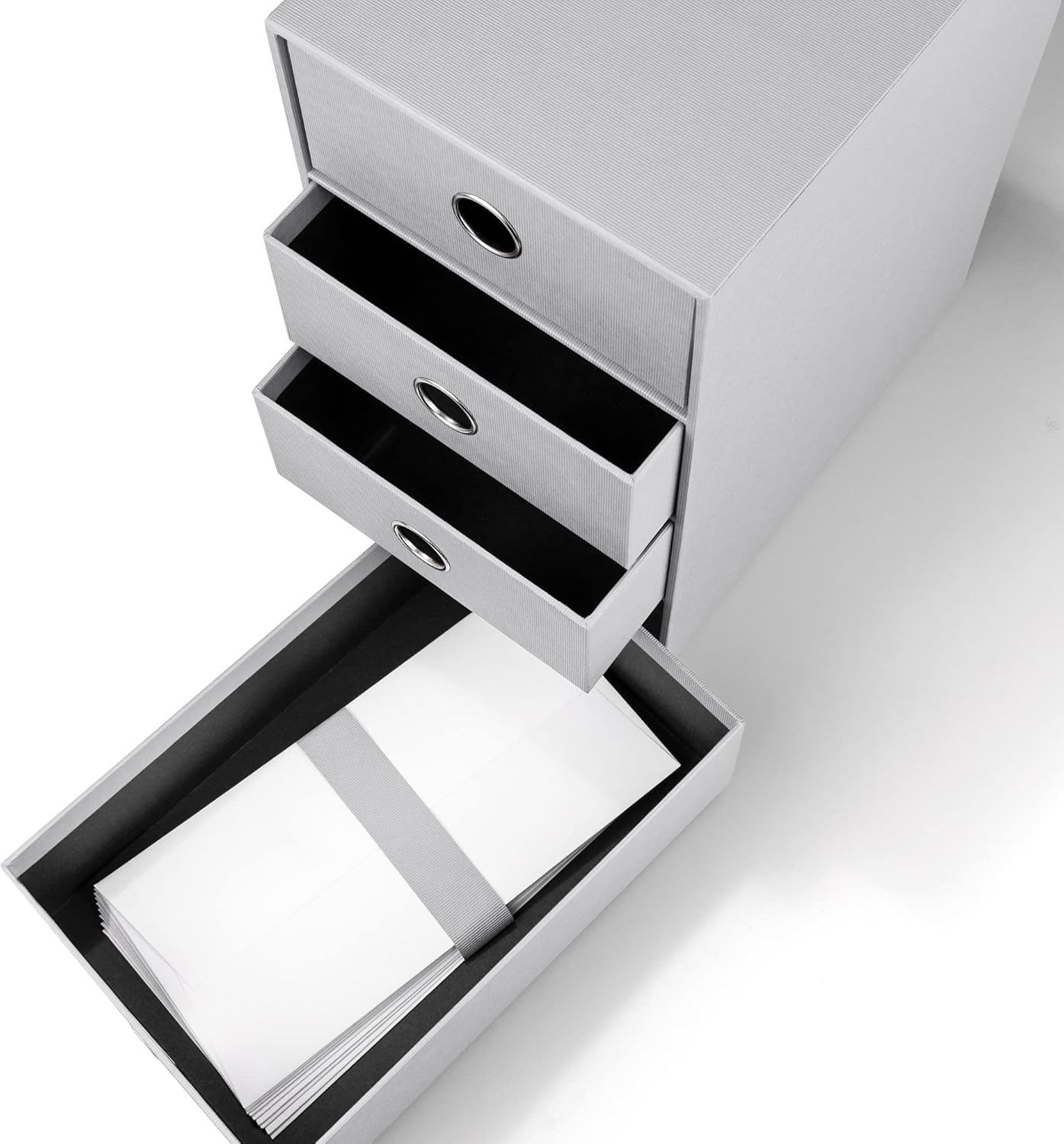Schubladenbox mit 4 Schubladen, Stone