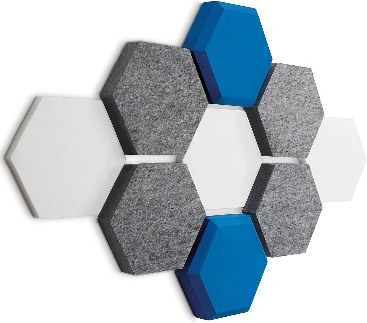 Schallabsorber Wand-Akustikbild, Starterset "HYBRID BLAU"