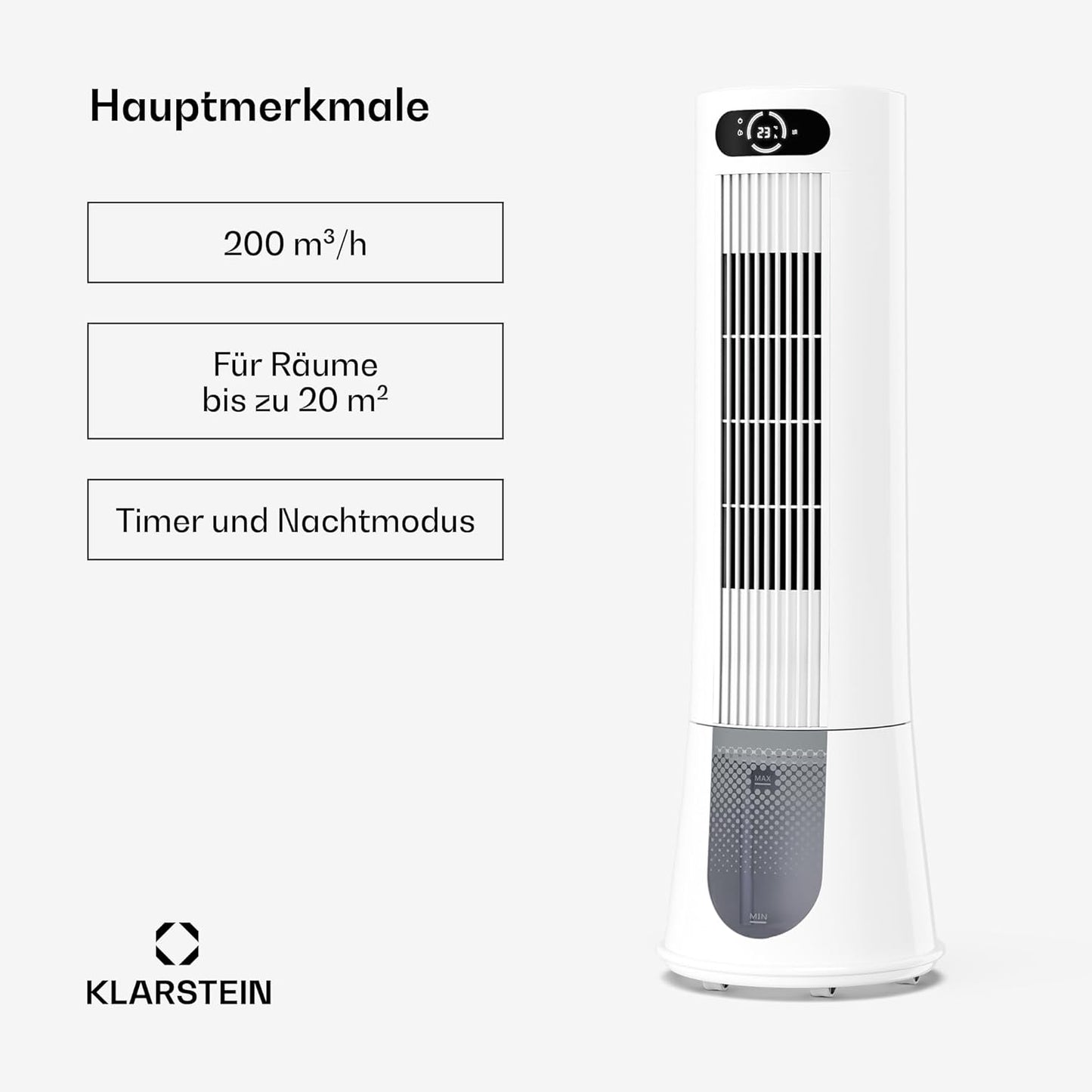 Luftkühler mit Verdunstungstechnik, Weiss