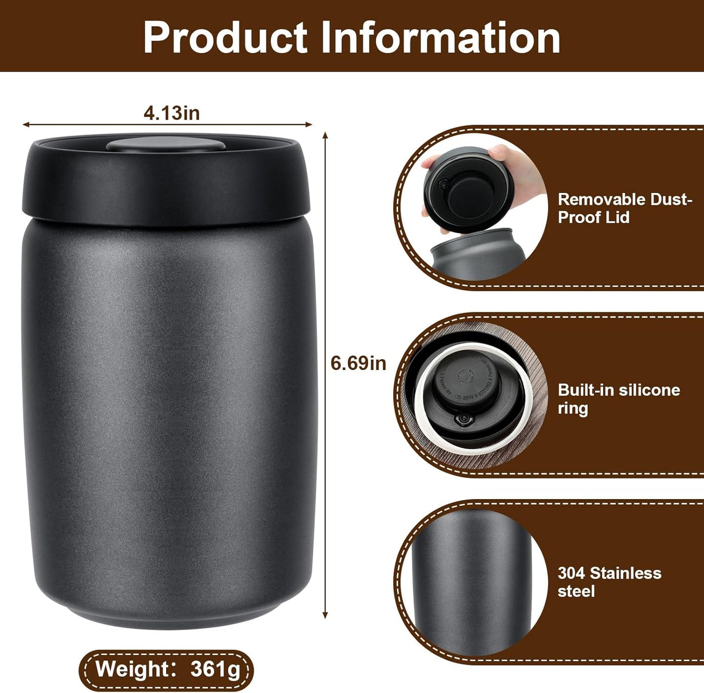Kaffeedose, 1.2L