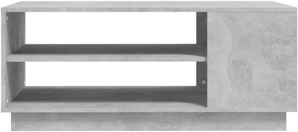 Couchtisch mit Stauraum, Betongrau 102 x 55 x 43 cm